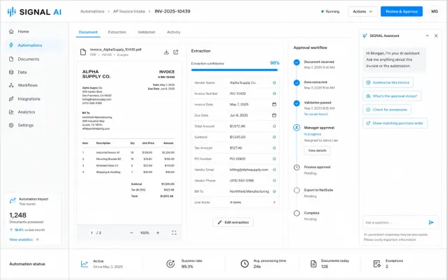 AI & automation interface concept by Happy Webs