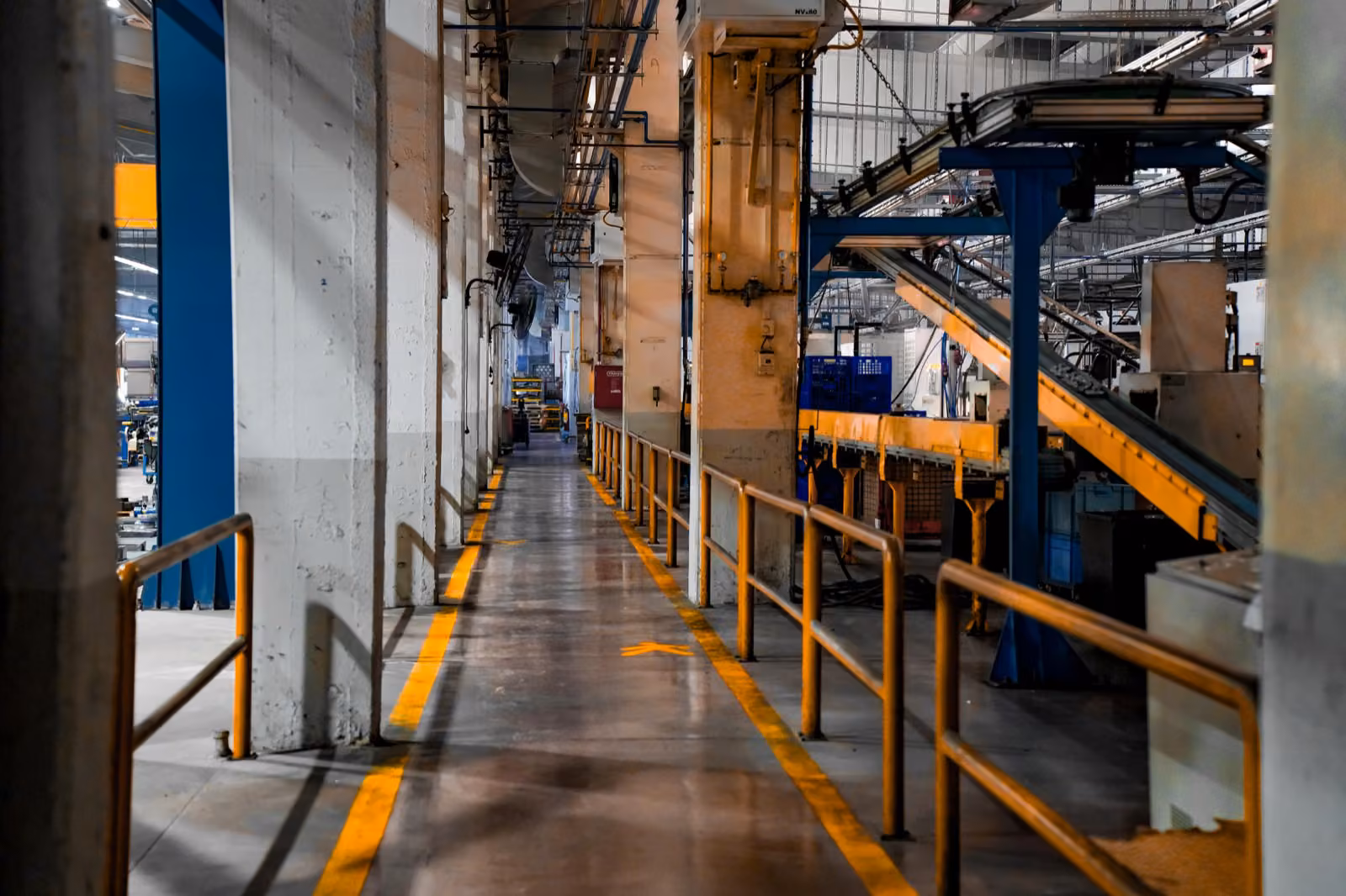 A manufacturing facility floor in Greater Manchester