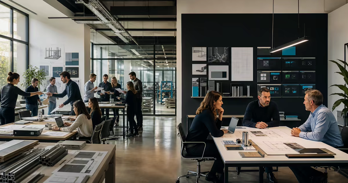 A compact senior digital team using an AI-assisted delivery system alongside a larger multi-layer agency workflow